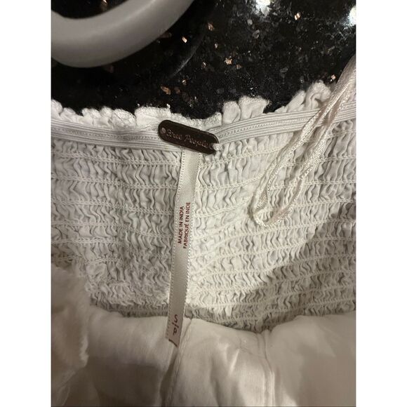 Free People Lilah Pleated Tube Dress White Midi Dress Size S - Picture 7 of 7